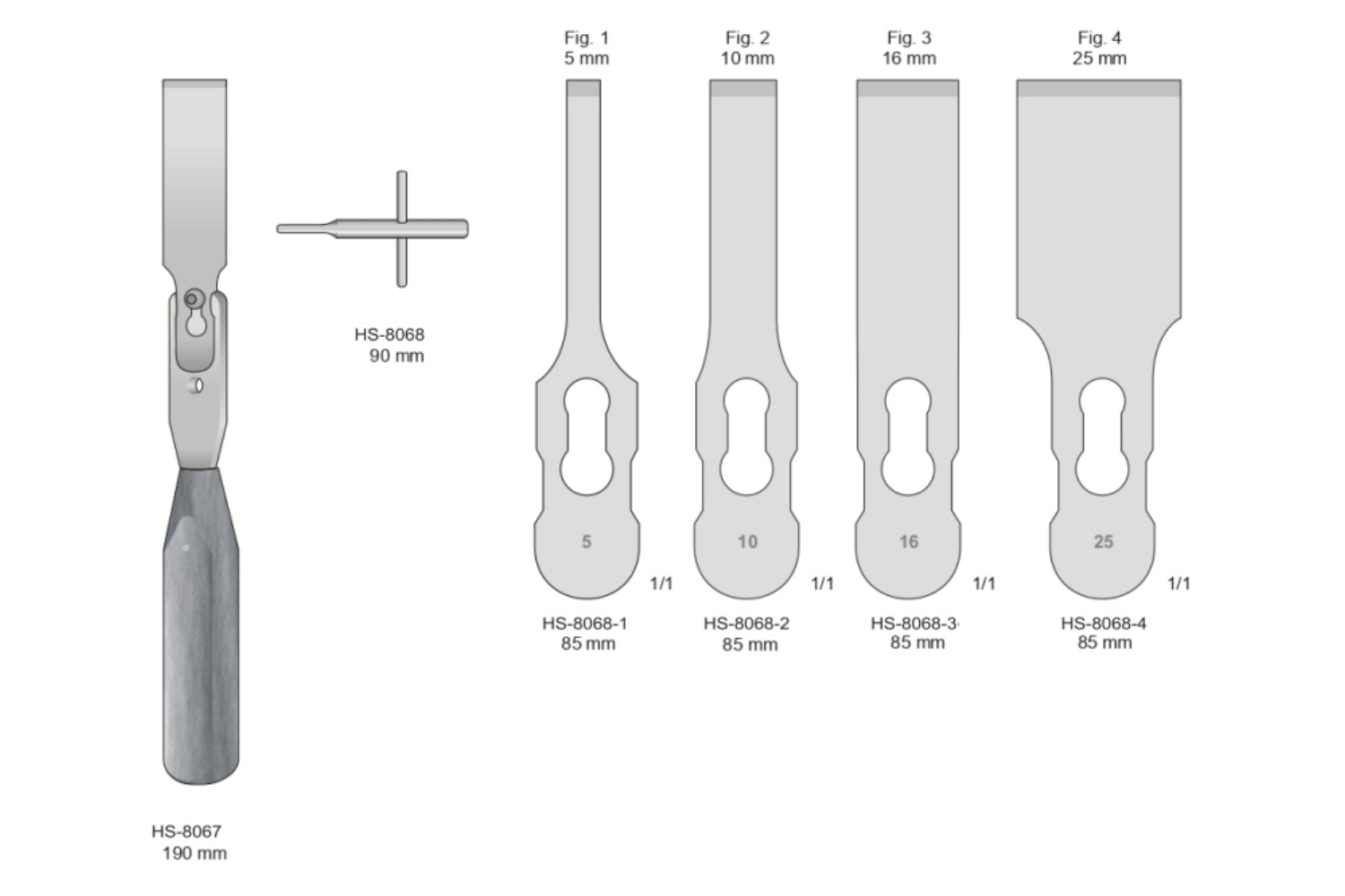 Mallet Osteotome Bone Chisel